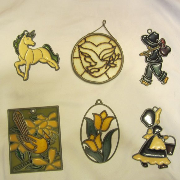 VTG 80'S SUNCATCHERS SET OF 6 - Picture 1 of 7